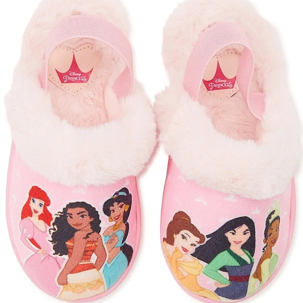 Disney Princess Casual Scuff Slippers TODDLER GIRLS SIZE 7-8 NEW